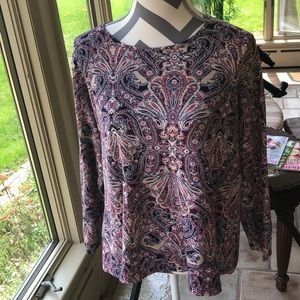 Croft and barrow classic long sleeve tee 1X